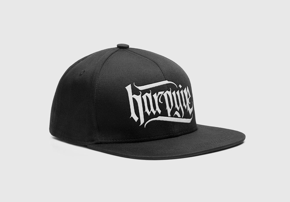 HARPYIE - LOGO WEISS, SNAPBACK CAP