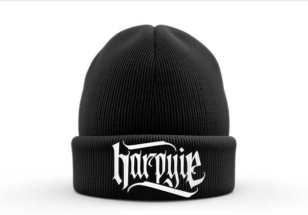 HARPYIE - LOGO WEISS, BEANIE